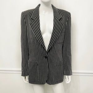 Christian Dior Vintage Striped Wool Blazer